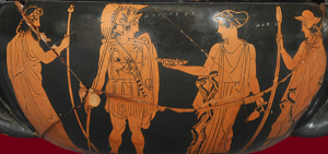 Canthare attique attribué au peintre d'Erétrie, Athènes, 435-430 av. J-C.