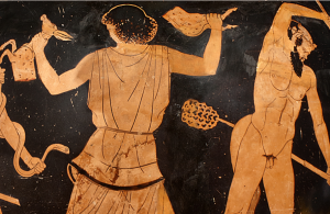 Amphore attique attribuée au peintre d'Achille, Athènes, 450-445 av. J-C . (revers)